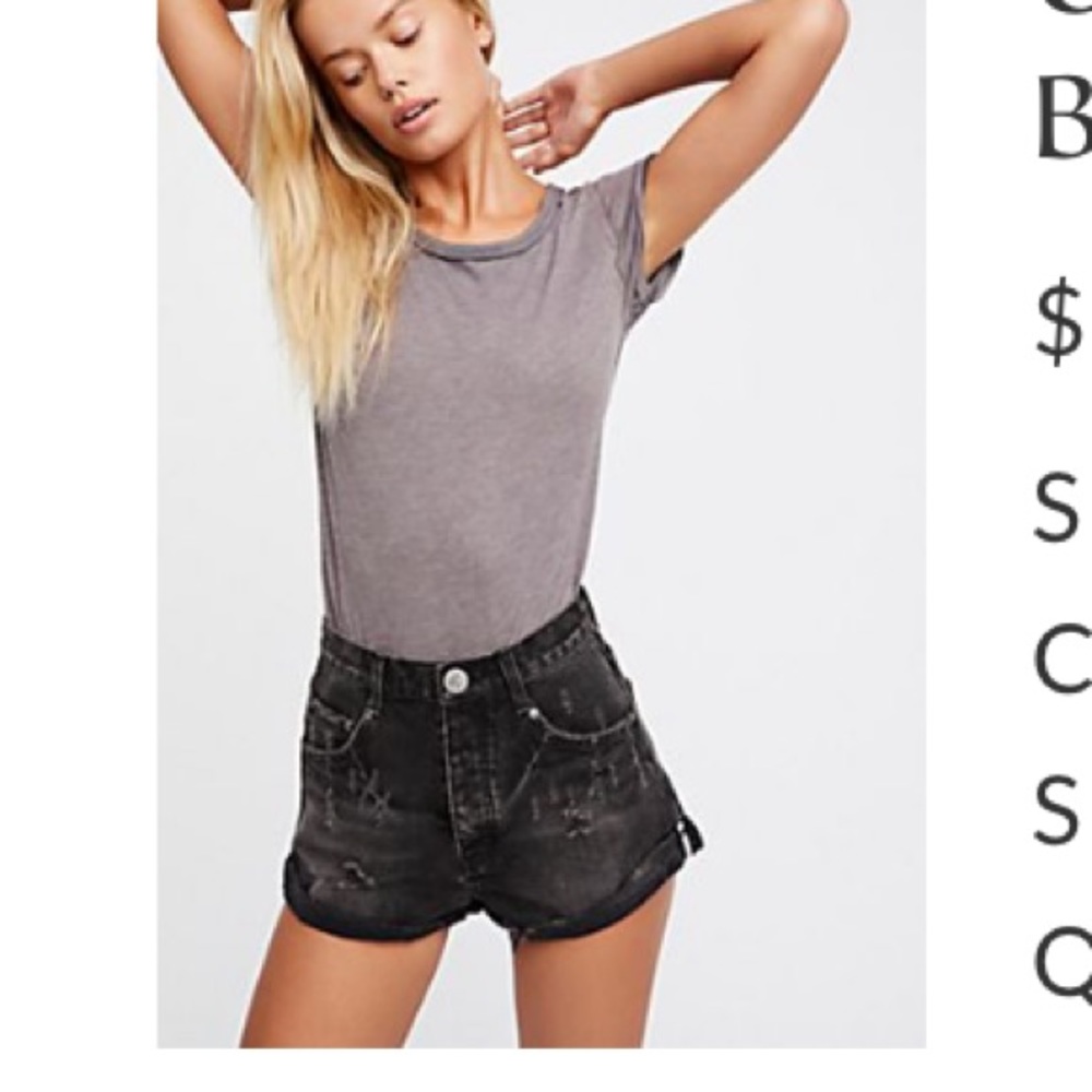 NWT ONE Teaspoon Bandit Denim Shorts